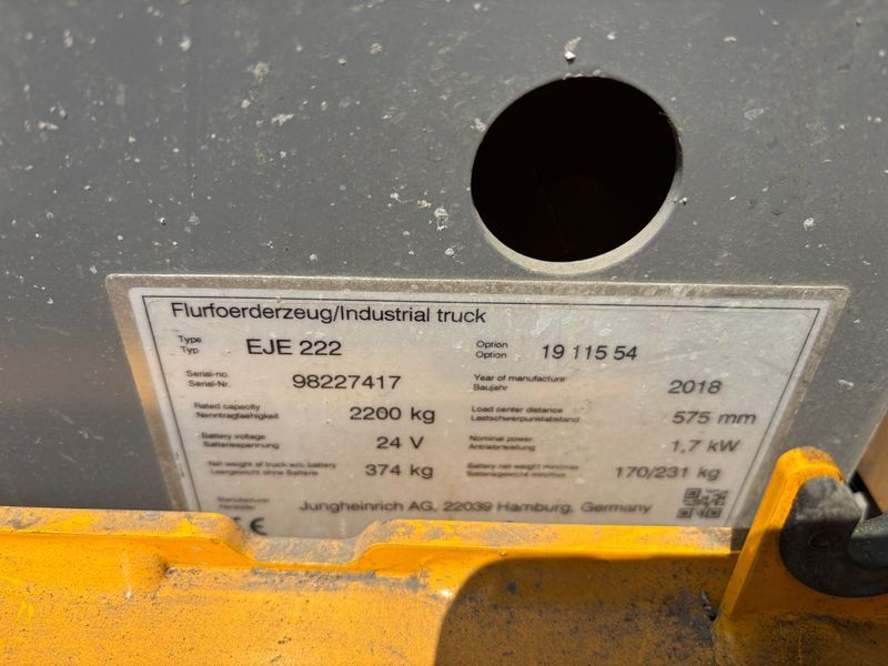 Jungheinrich EJE 222 &mdash; б/у складская техника | Booster Lift