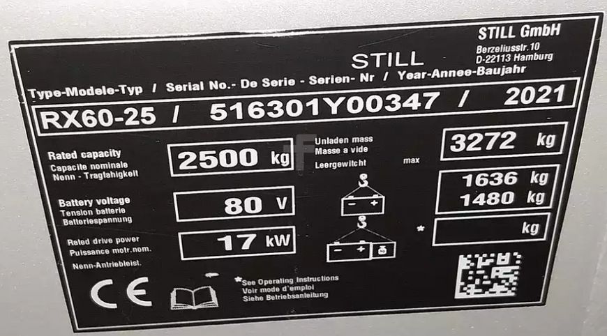 Still RX 60-25 &mdash; вживана складська техніка | Booster Lift