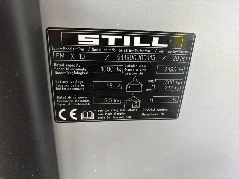 Still FM-X10 &mdash; used warehouse equipment | Booster Lift