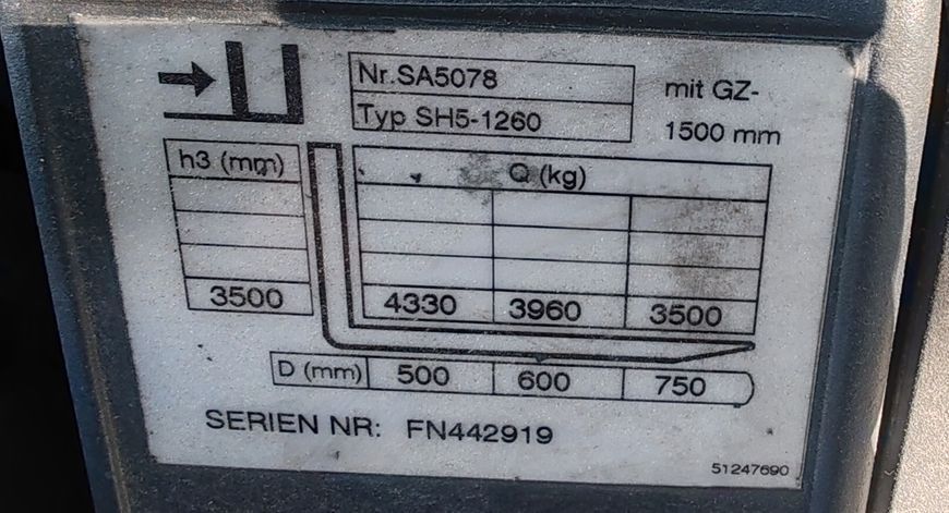 Jungheinrich TFG 545s 4.5t/ 1925mh &mdash; вживана складська техніка | Booster Lift