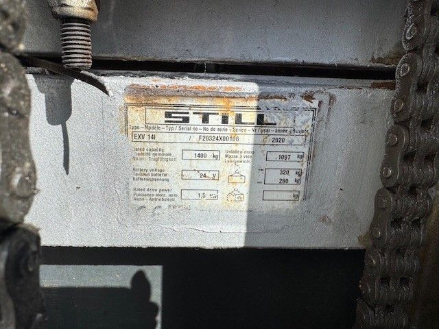 Still EXV14I Initalhub Triplex &mdash; вживана складська техніка | Booster Lift