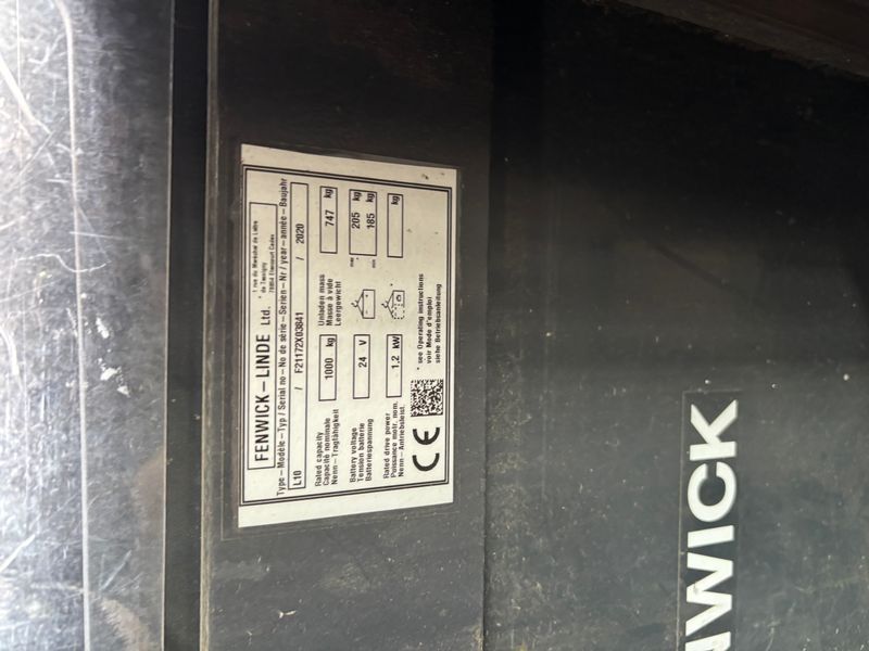 Linde L 10 &mdash; used warehouse equipment | Booster Lift