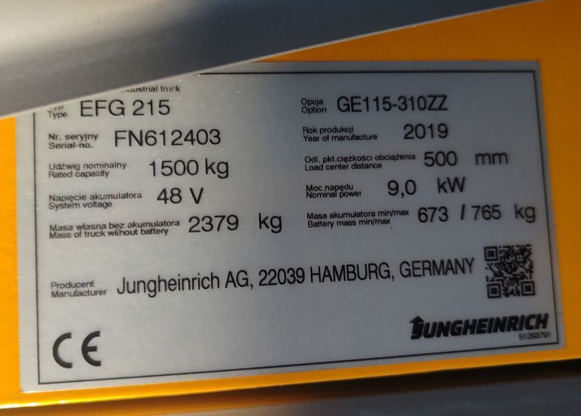 Jungheinrich EFG 215 &mdash; gebrauchte Stapler | Booster Lift