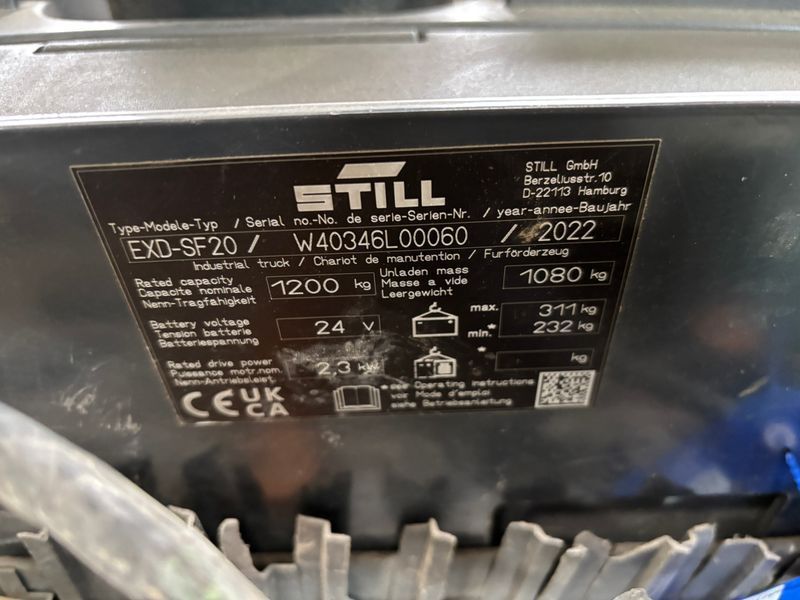 Still EXD-SF20 &mdash; used warehouse equipment | Booster Lift