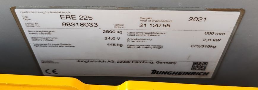 Jungheinrich ERE 225 KP &mdash; jazden&aacute; manipulačn&aacute; technika | Booster Lift