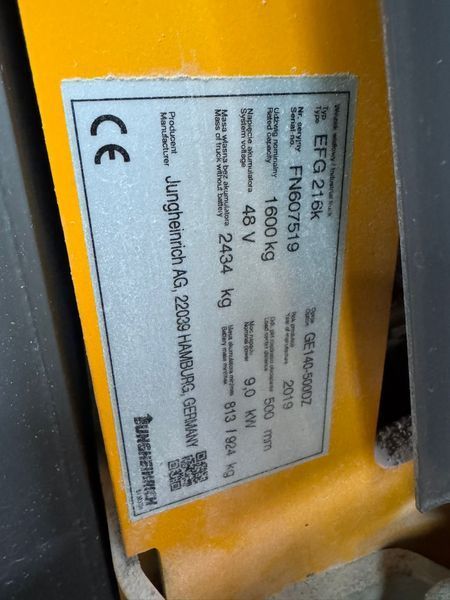 Jungheinrich EFG216k Triplex Lithium &mdash; gebrauchte Stapler | Booster Lift