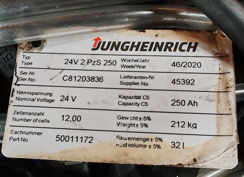 Jungheinrich EJE 116 1.6t/ 990h/ 250ah &mdash; used warehouse equipment | Booster Lift