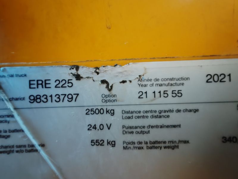 Jungheinrich ERE 225 2021y/ 2816mh &mdash; used warehouse equipment | Booster Lift