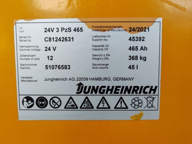 Jungheinrich ERE 225 2021y/ 2816mh &mdash; used warehouse equipment | Booster Lift